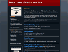 Tablet Screenshot of danceloverscny.com